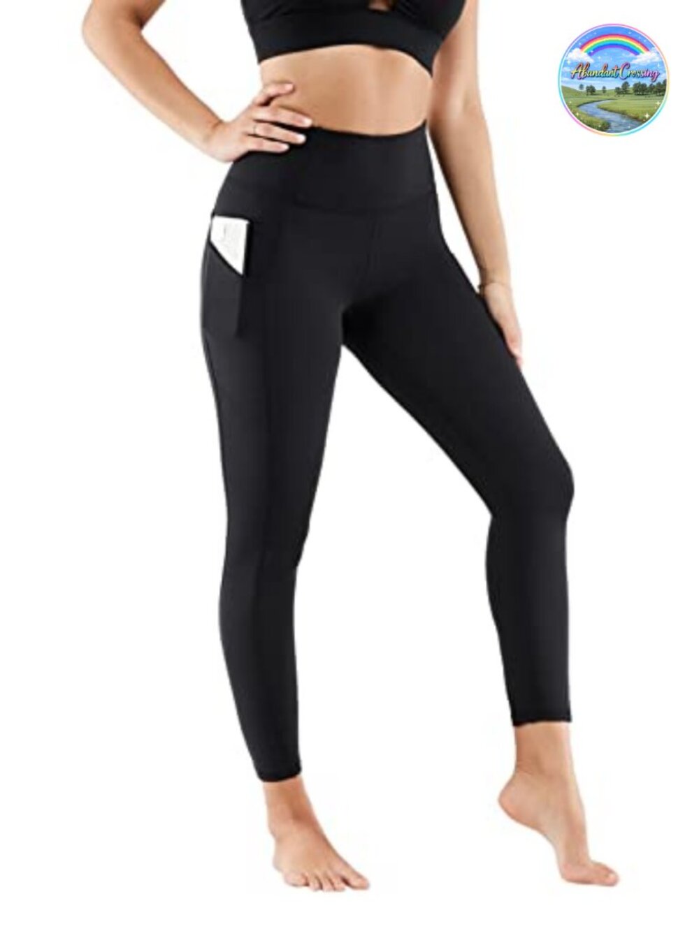 Buttery Soft High-Waisted Leggings with Pockets, Four-Way Stretch Athletic Yoga